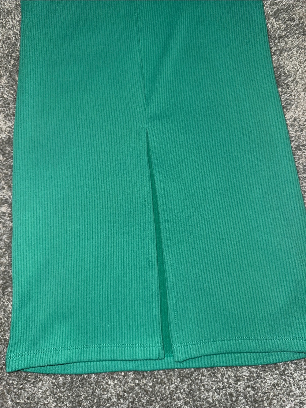 H&M Divided Ribbed Cutout Midi Bodycon Tank Dress Green - Womens - Picture 5 of 5